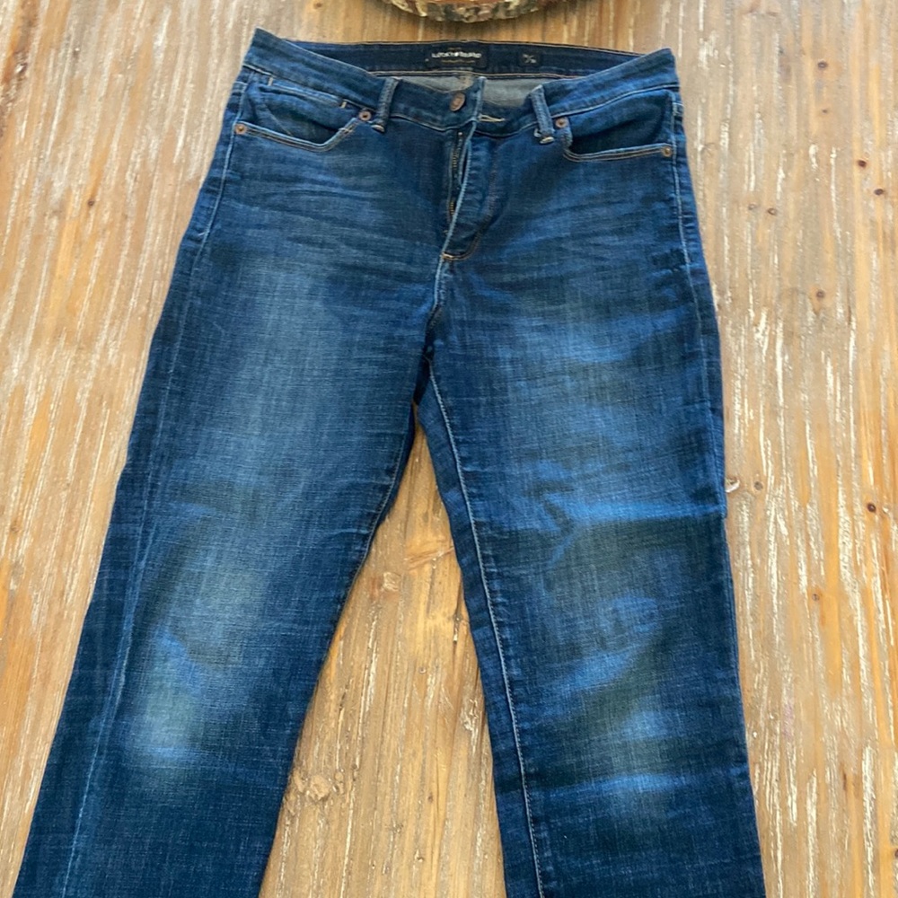 Lucky brand hayden Skinny jeans in dark wash, size 10